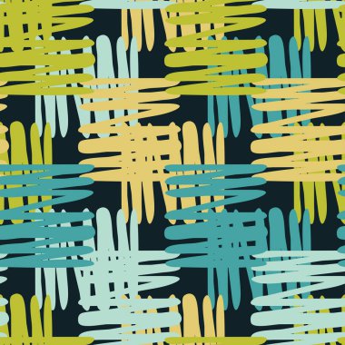 Kesintisiz geometrik desen. Çizgili ve dalgalı çizgiler doku. Doku karalamak. Tekstil rapport.