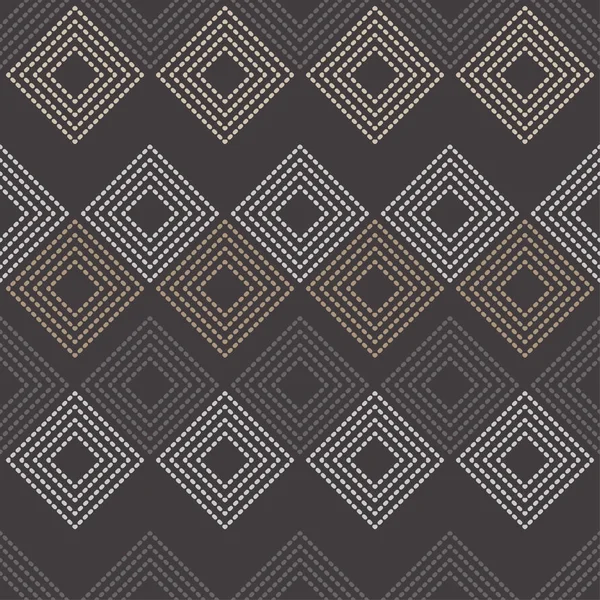 Sömlös Geometriska Mönster Texturen Rhombus Droppar Textur Textil Rapport — Stock vektor