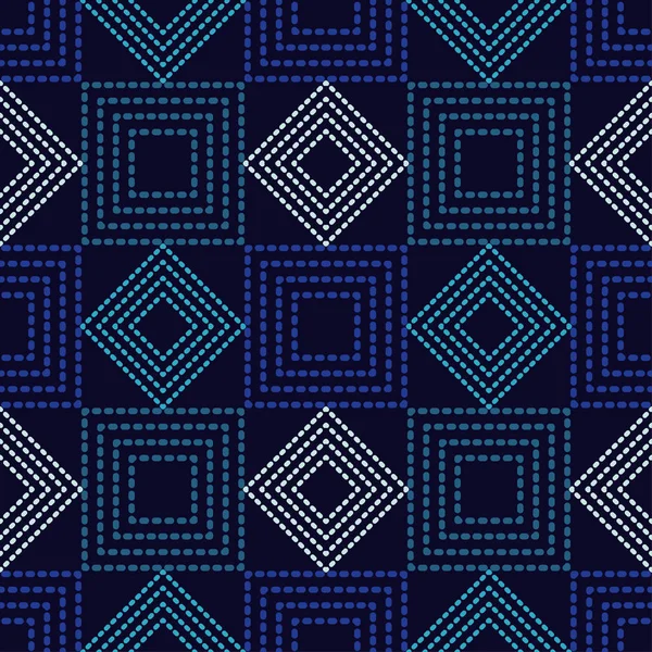 Naadloze Geometrische Patroon Textuur Van Kwadraten Drops Textuur Textiel Rapport — Stockvector