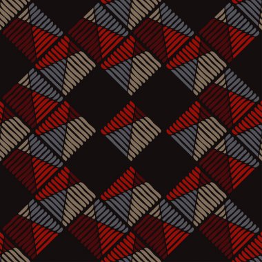 Kesintisiz geometrik desen. Çizgili ve dalgalı çizgiler doku. Tekstil rapport.