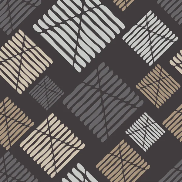 Modèle Géométrique Sans Couture Texture Rayures Gribouillis Relation Textile — Image vectorielle