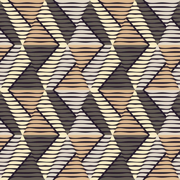 Безшовний Геометричний Малюнок Текстура Трикутників Лобзиків Текстильний Язок — стоковий вектор