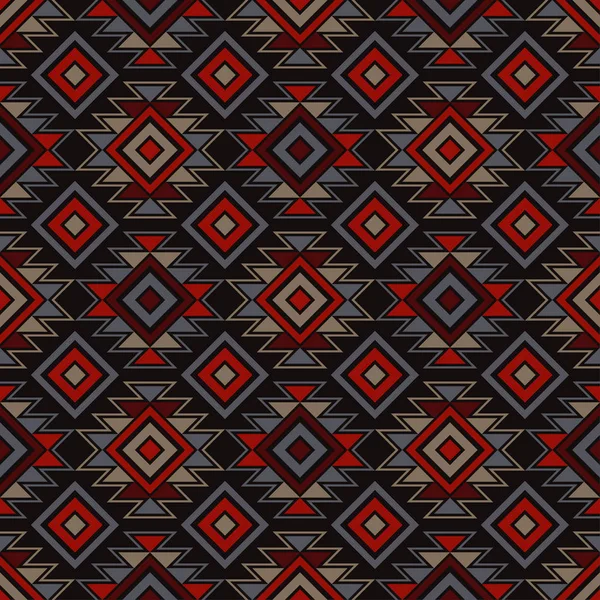 Etnische Boho Naadloze Patroon Traditionele Sieraad Geometrische Achtergrond Tribal Patroon — Stockvector