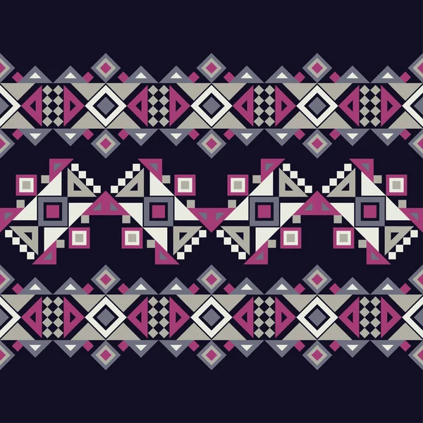 Etnische Boho Naadloze Patroon Traditionele Sieraad Geometrische Achtergrond Tribal Patroon — Stockvector