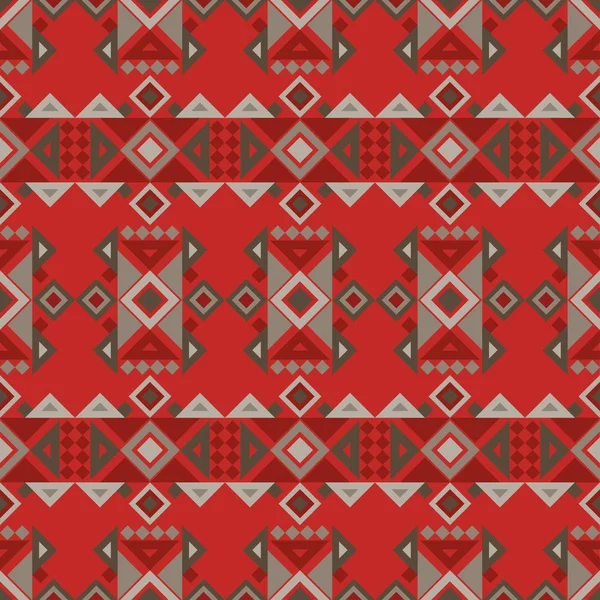 Етнічний Бохо Безшовний Візерунок Традиційний Орнамент Геометричний Фон Візерунок Племені — стоковий вектор