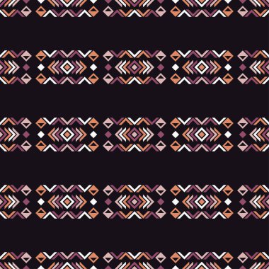 Etnik boho seamless modeli. Geleneksel süs. Geometrik arka plan. Kabile desen. Halk motif. Tekstil rapport.
