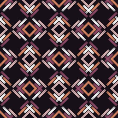 Kesintisiz geometrik desen. Doku kareler. Doku karalamak. Tekstil rapport.