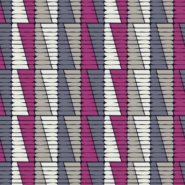 Kesintisiz geometrik desen. Şeritler doku. Doku karalamak. Tekstil rapport.