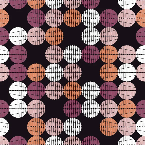 Polka Dot Sem Costura Padrão Fundo Geométrico Bolas Coloridas Textura — Vetor de Stock