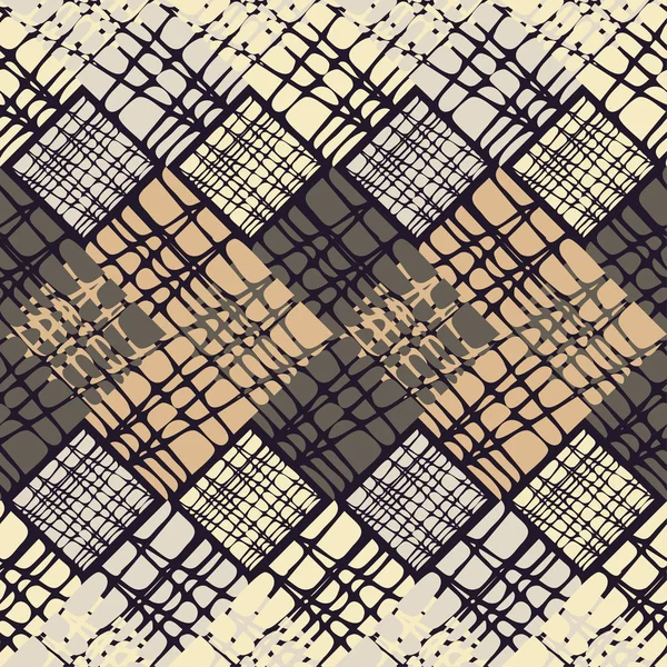Patrón Geométrico Sin Costuras Textura Del Rombo Scribble Textura Relación — Archivo Imágenes Vectoriales