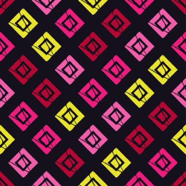 Kesintisiz geometrik desen. Rhombus doku. Doku karalamak. Tekstil rapport.