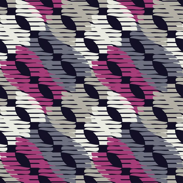 Patrón Geométrico Sin Costuras Semicírculo Textura Scribble Textura Relación Textil — Vector de stock