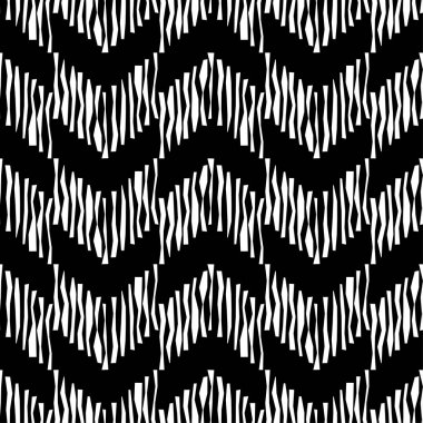 Kesintisiz geometrik desen. Zigzag doku. Doku karalamak. Tekstil rapport.