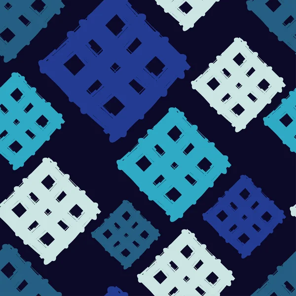 Modèle Géométrique Sans Couture Texture Des Bandes Brushwork Texture Griffonner — Image vectorielle