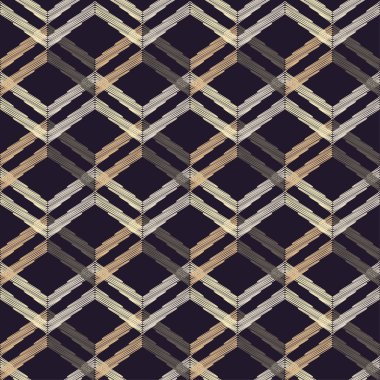 Dikişsiz soyut geometrik desen. Zigzag doku. Doku karalamak. Tekstil rapport.