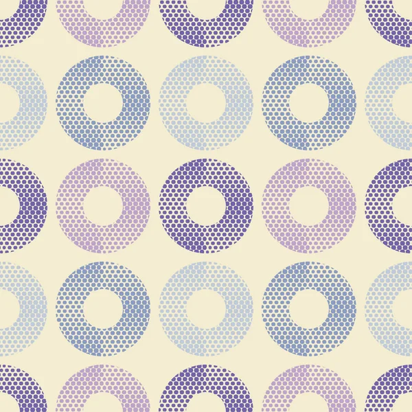 水玉シームレス パターン 幾何学的な背景 カラフルなボール テクスチャを走り書き 繊維関係 — ストックベクタ