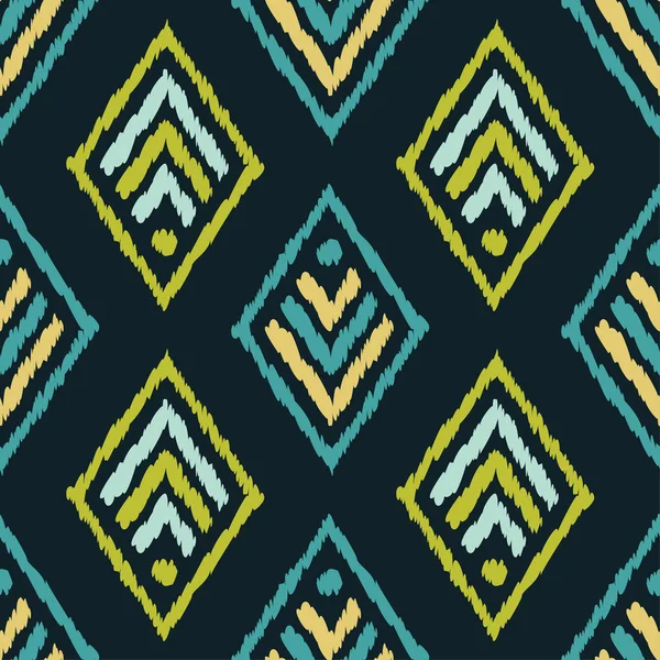 Ethnische Boho Nahtlose Muster Traditionelles Ornament Geometrischer Hintergrund Volksmotiv Textilbeziehung — Stockvektor