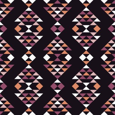 Etnik boho seamless modeli. Geleneksel süs. Geometrik arka plan. Kabile desen. Halk motif. Tekstil rapport.
