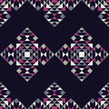 Etnik boho seamless modeli. Geleneksel süs. Geometrik arka plan. Kabile desen. Halk motif. Tekstil rapport.