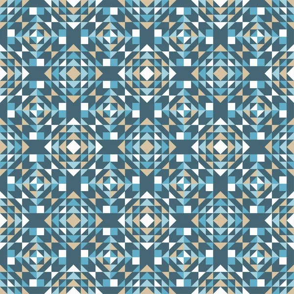 Ethnische Boho Nahtlose Muster Traditionelles Ornament Geometrischer Hintergrund Stammesmuster Volksmotiv — Stockvektor