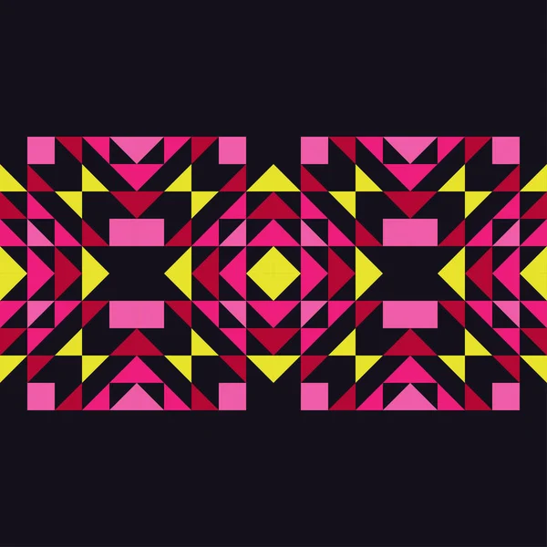 Ethnic Boho Seamless Pattern Traditional Ornament Geometric Background Tribal Pattern — Stock Vector
