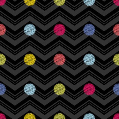 Polka dot seamless modeli. Geometrik arka plan. Renkli topları. Doku karalamak. extile uyum.