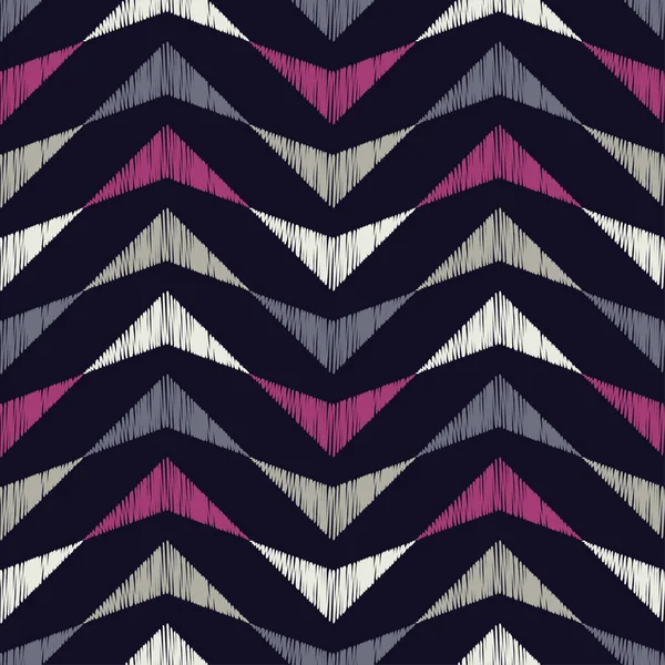 Nahtlose Abstrakte Geometrische Muster Die Textur Der Dreiecke Kritzeltextur Textilbeziehung — Stockvektor