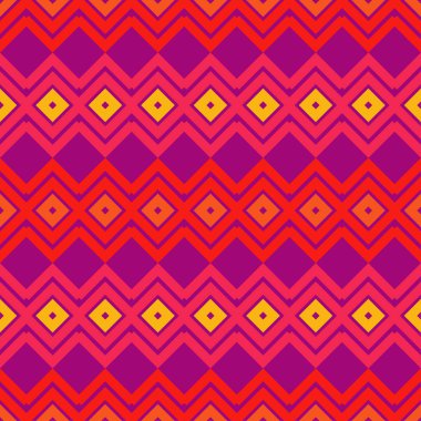 Dikişsiz soyut geometrik desen. Rhombus doku. Tekstil rapport.