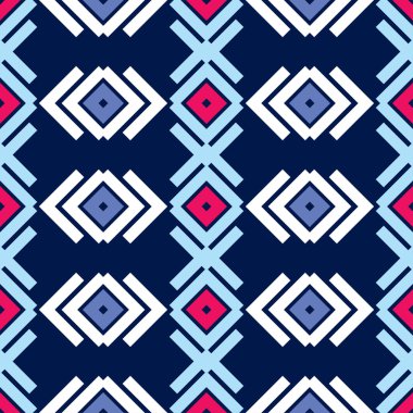 Dikişsiz soyut geometrik desen. Rhombus doku. Tekstil rapport.