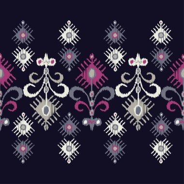 Etnik boho seamless modeli. Geleneksel süs. Geometrik arka plan. Halk motif. Tekstil rapport.