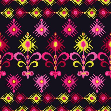 Etnik boho seamless modeli. Geleneksel süs. Geometrik arka plan. Halk motif. Tekstil rapport.