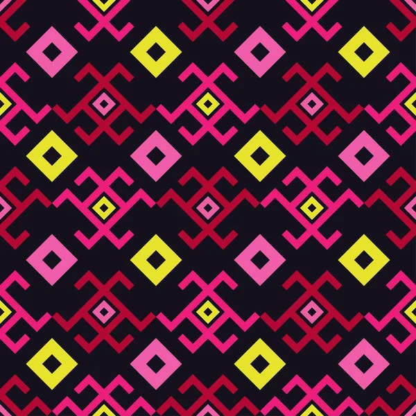 Etniczna Boho Jednolity Wzór Tradycyjne Ornament Tło Geometrycznych Tribal Wzór — Wektor stockowy