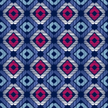 Etnik boho seamless modeli. Geleneksel süs. Geometrik arka plan. Kabile desen. Halk motif. Tekstil rapport.