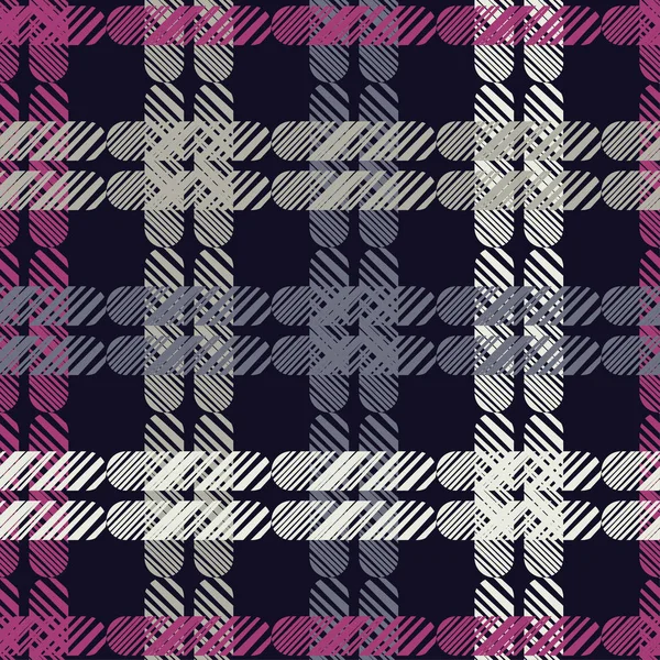 Sömlös Abstrakta Geometriska Mönster Texturen Remsorna Klotter Textur Textil Rapport — Stock vektor