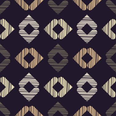 Dikişsiz soyut geometrik desen. Rhombus doku. Doku karalamak. Tekstil rapport.