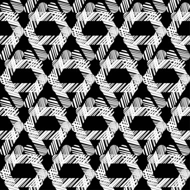 Dikişsiz soyut geometrik desen. Doku üçgenler. Doku karalamak. Tekstil rapport.