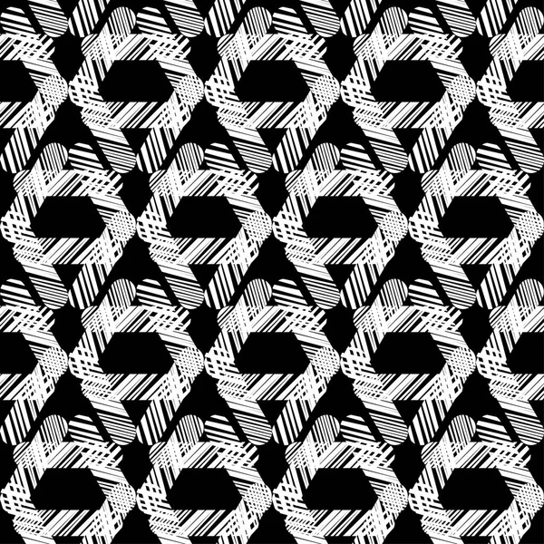 Patrón Geométrico Abstracto Sin Costuras Textura Los Triángulos Scribble Textura — Vector de stock