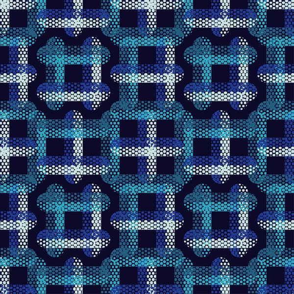 Modèle Géométrique Abstrait Sans Couture Texture Rayures Points Texture Griffonner — Image vectorielle