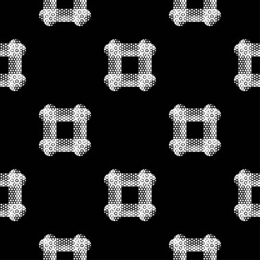 Dikişsiz soyut geometrik desen. Doku Meydanı ve nokta. Doku karalamak. Tekstil rapport.