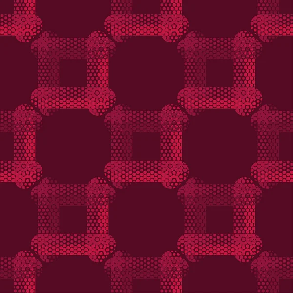 Nahtlose Abstrakte Geometrische Muster Textur Aus Quadrat Und Punkten Kritzeltextur — Stockvektor