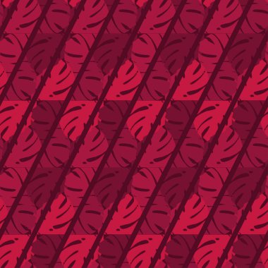 Dikişsiz soyut geometrik desen. Doku palmiye yaprakları. Şeritler doku. Doku karalamak. Tekstil rapport.