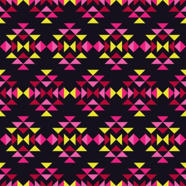 Etnik boho seamless modeli. Geleneksel süs. Geometrik arka plan. Kabile desen. Halk motif. Tekstil rapport.