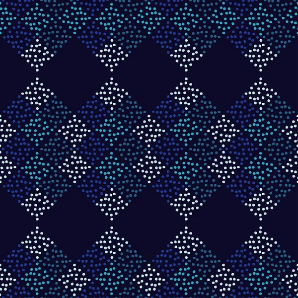 Polka Dot Naadloze Patroon Textuur Van Ruit Handmatige Broedeieren Geometrische — Stockvector