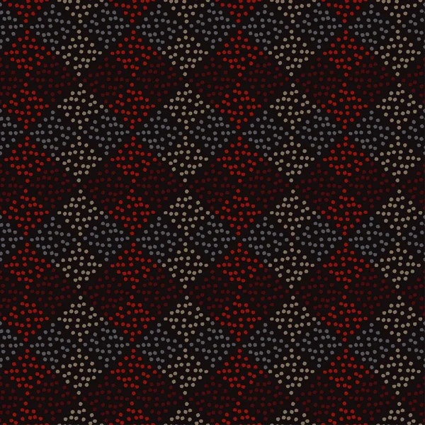 Modèle Sans Couture Pois Texture Losange Éclosion Manuelle Fond Géométrique — Image vectorielle