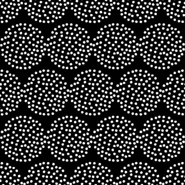 Polka dot seamless modeli. El ile tarama. Geometrik arka plan. Doku karalamak. extile uyum.