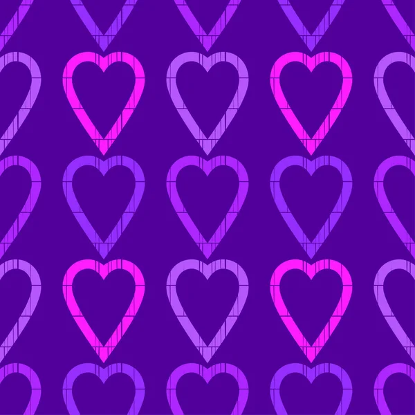 Seamless Pattern Decorative Hearts Valentine Day Illustration Web Design Print — Stock Vector