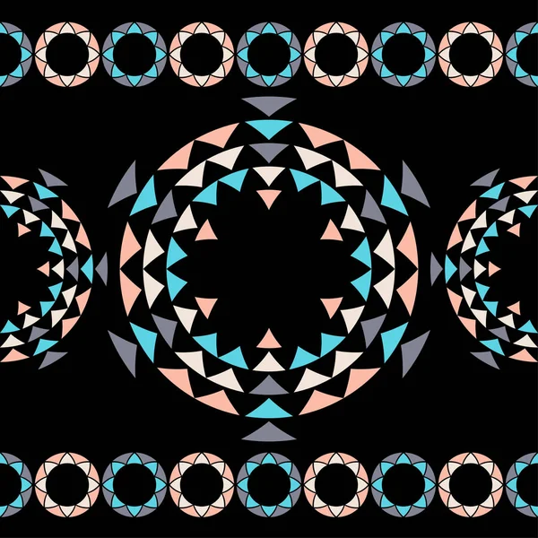民族のBohoシームレスなパターン レースだファブリック上の刺繍 パッチワークの質感 伝統的な飾り部族のパターンだ民俗モチーフ ウェブデザインや印刷のためのベクターイラスト — ストックベクタ