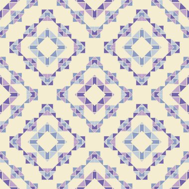 Etnik boho kusursuz desen. Dantelli. Kumaş üzerine nakış. Yama dokusu. Dokuma. Geleneksel süs. Kabile düzeni. Halk motifi. Web tasarımı veya yazdırma için vektör illüstrasyonu.