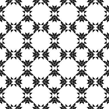 Etnik boho kusursuz desen. Dantelli. Kumaş üzerine nakış. Yama dokusu. Dokuma. Geleneksel süs. Kabile düzeni. Halk motifi. Web tasarımı veya yazdırma için vektör illüstrasyonu.