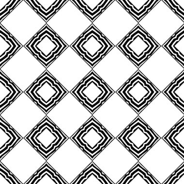 Zebra çizgili siyah beyaz tasarım. Etnik boho kusursuz desen. Dantelli. Kumaş üzerine nakış. Yama dokusu. Dokuma. Geleneksel süs. Kabile düzeni. Halk motifi. Web tasarımı veya yazdırma için vektör illüstrasyonu.